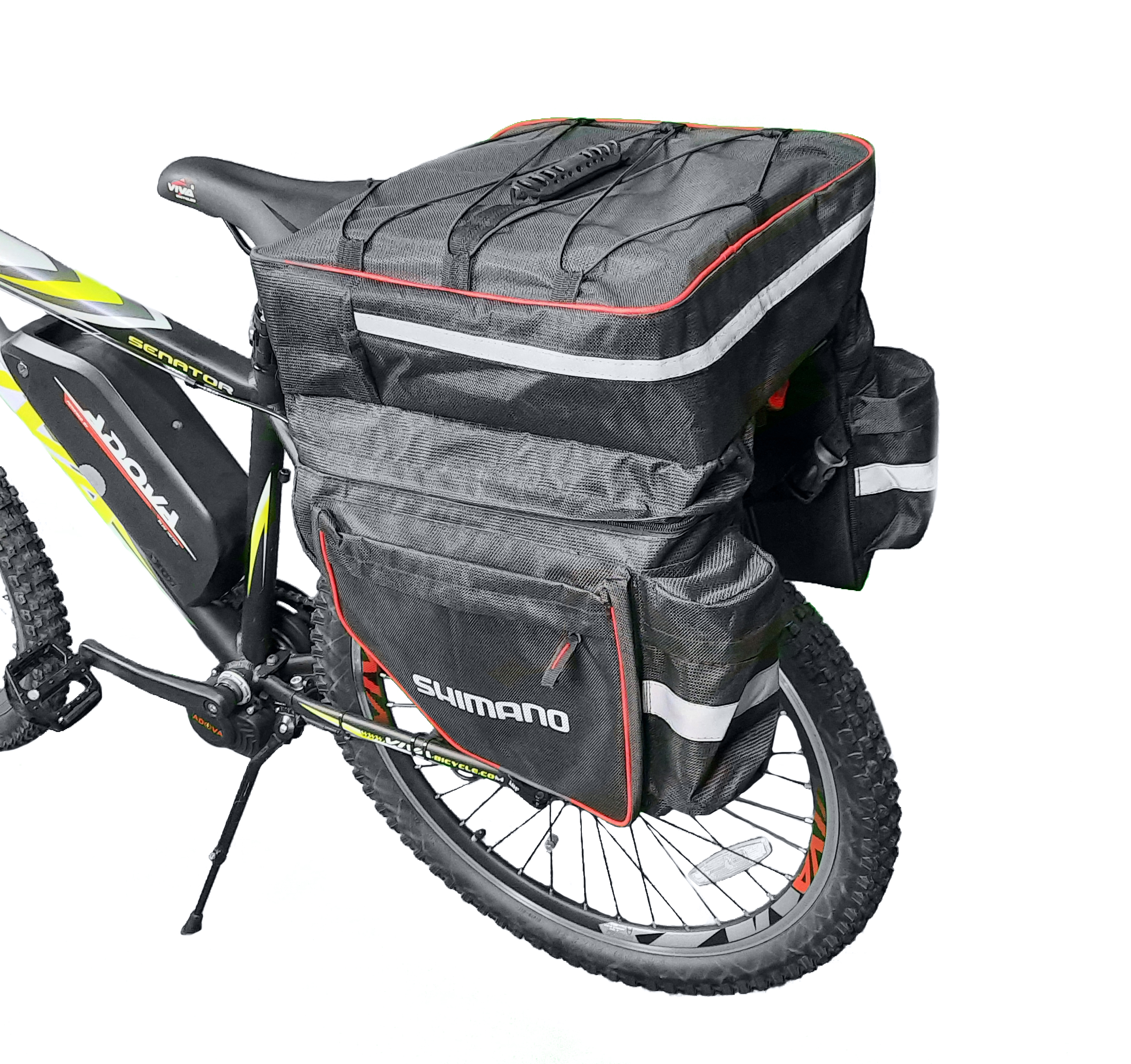 طراحی سایت سورا - آدوا - کیف خورجینی دوچرخه مدل شیمانو ۶۰ لیتری